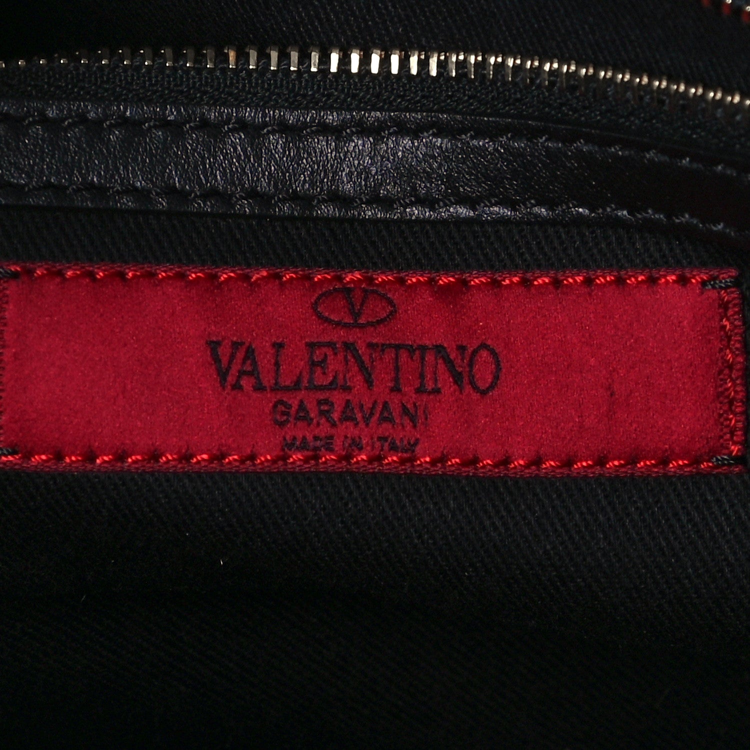 Valentino Garavani Vitello Rockstud Double Handle Tote Black 6 of 11