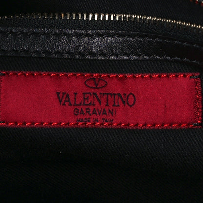 Valentino Garavani Vitello Rockstud Double Handle Tote Black 6 of 11