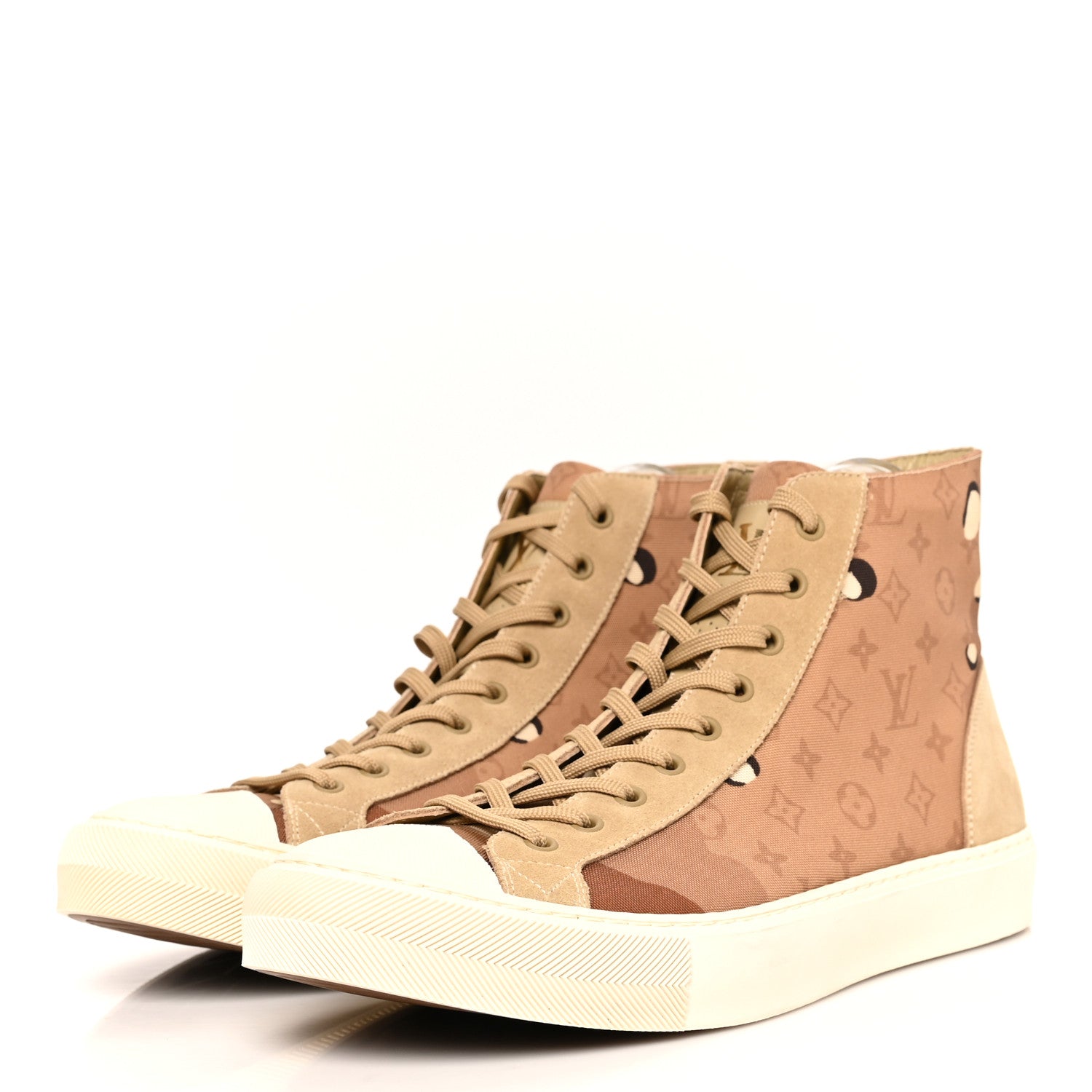 Louis Vuitton Canvas Mens High Top Sneakers 9 3 of 10