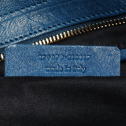 Saint Laurent Leather Medium Cabas ChYc Peacock Blue 8 of 9