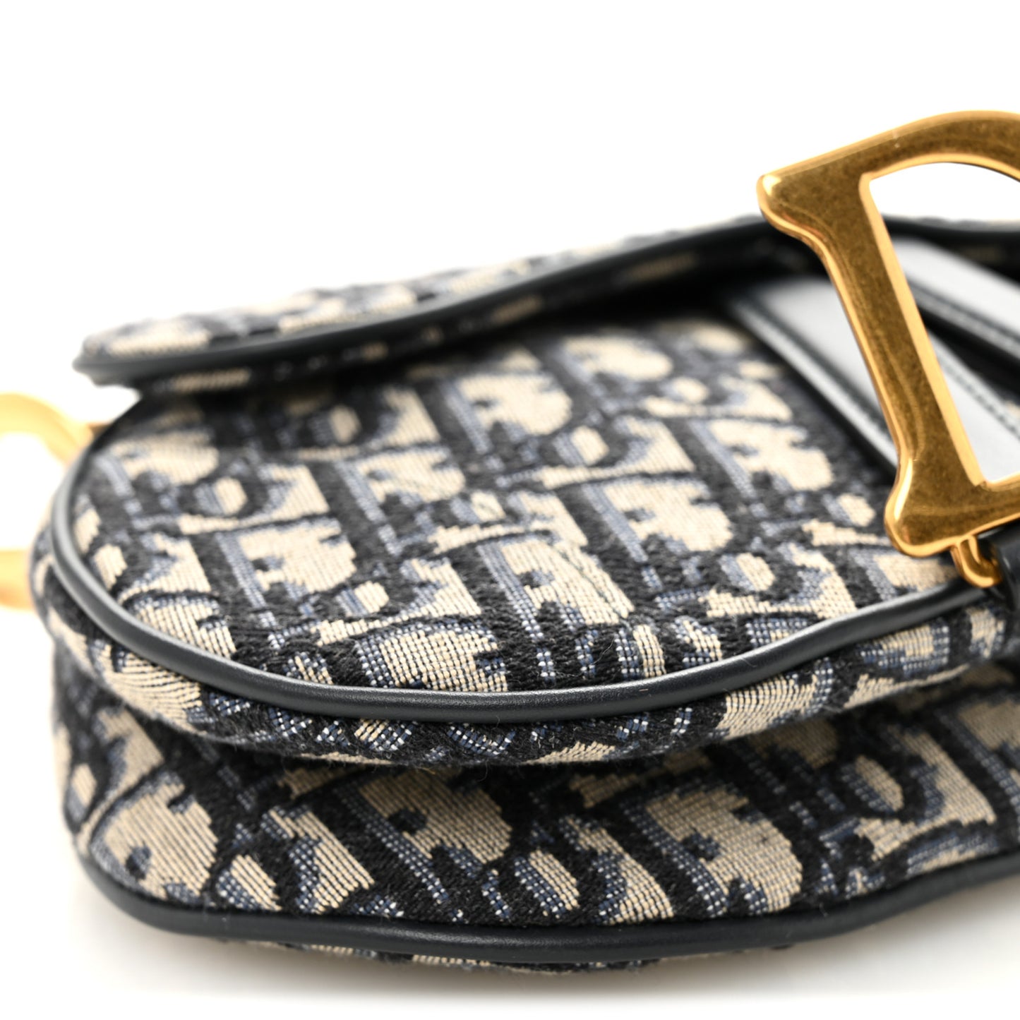 Oblique Mini Saddle Bag Blue