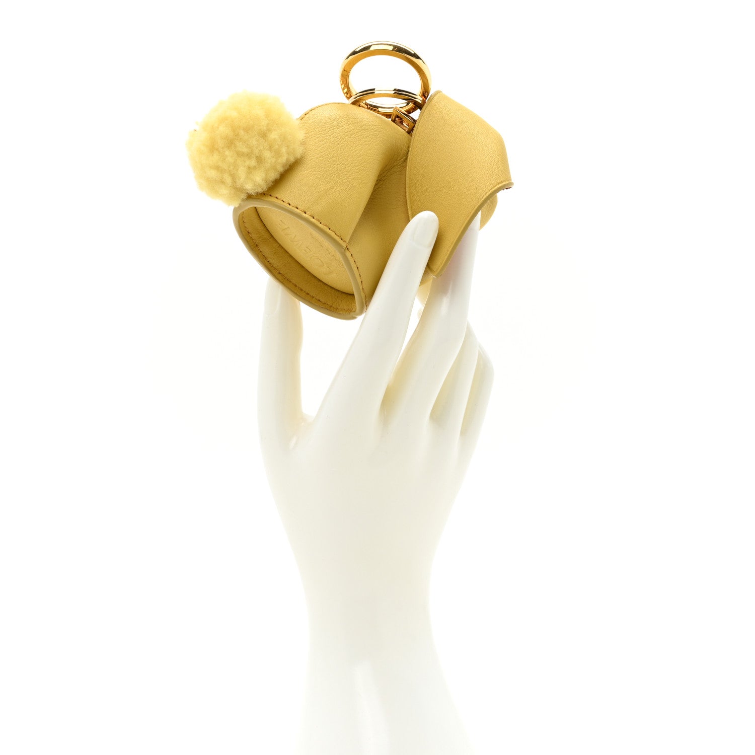 Loewe Calfskin Bunny Charm Dark Yellow 2 of 7