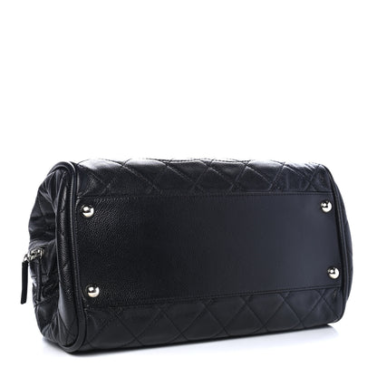 Chanel Caviar Quilted CC Timeless Bowler Black 3 of 4