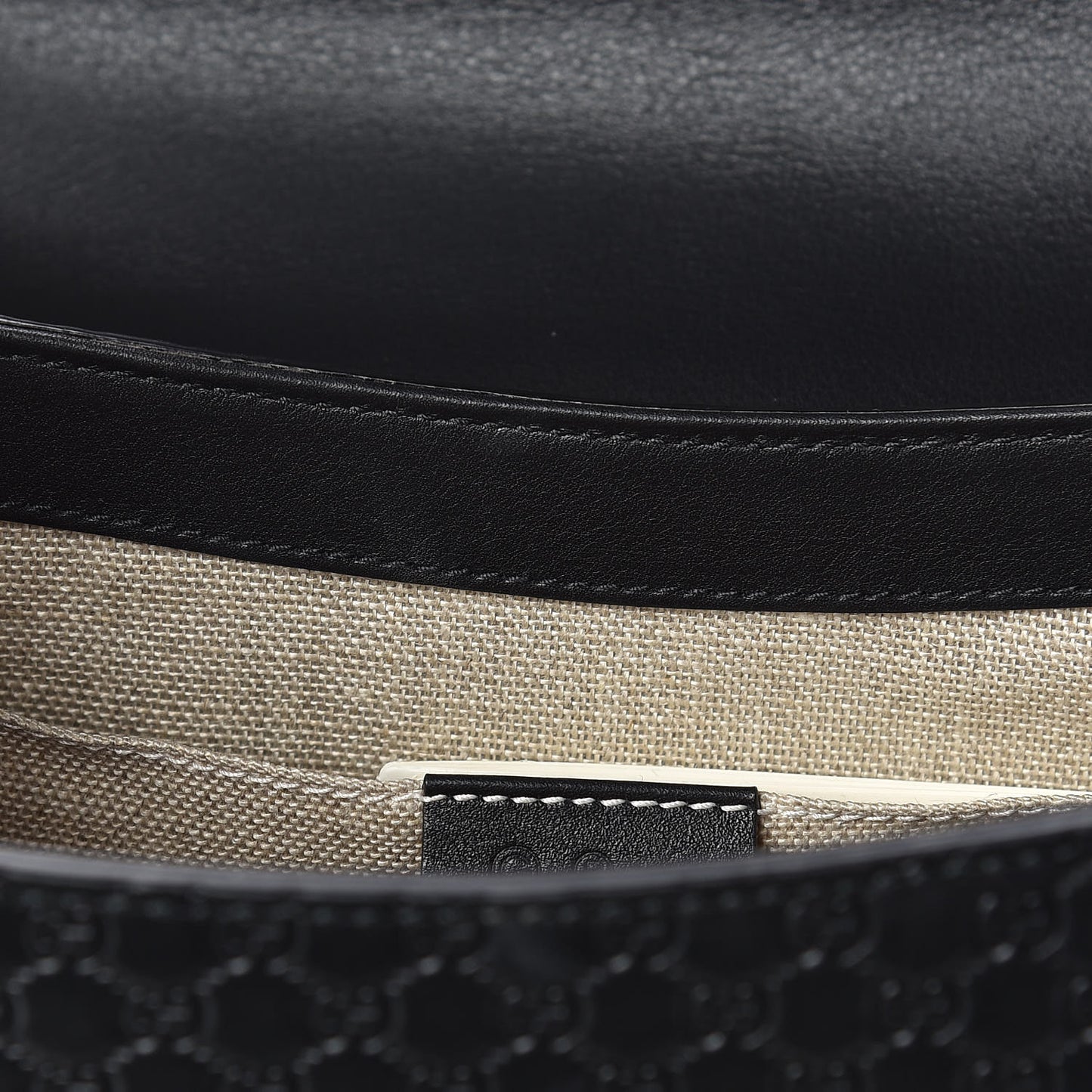 Microguccissima Medium Emily Chain Shoulder Bag Black