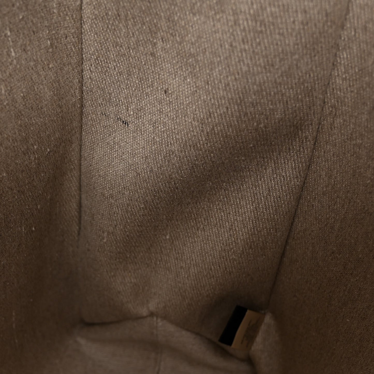 Linen Calfskin Large Woody Ribbon Tote Black Blue