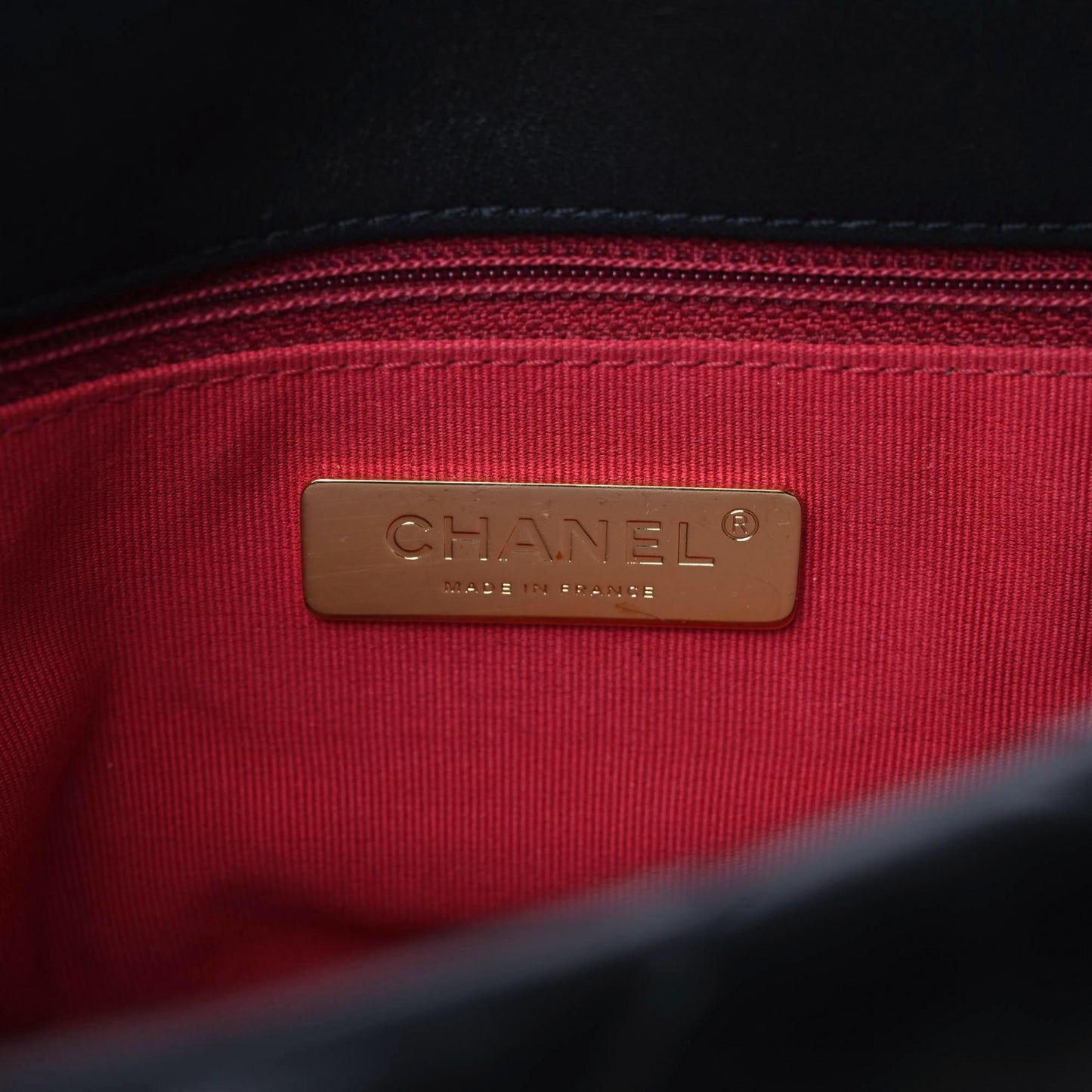 Lambskin Quilted Large Chanel 19 Flap Black