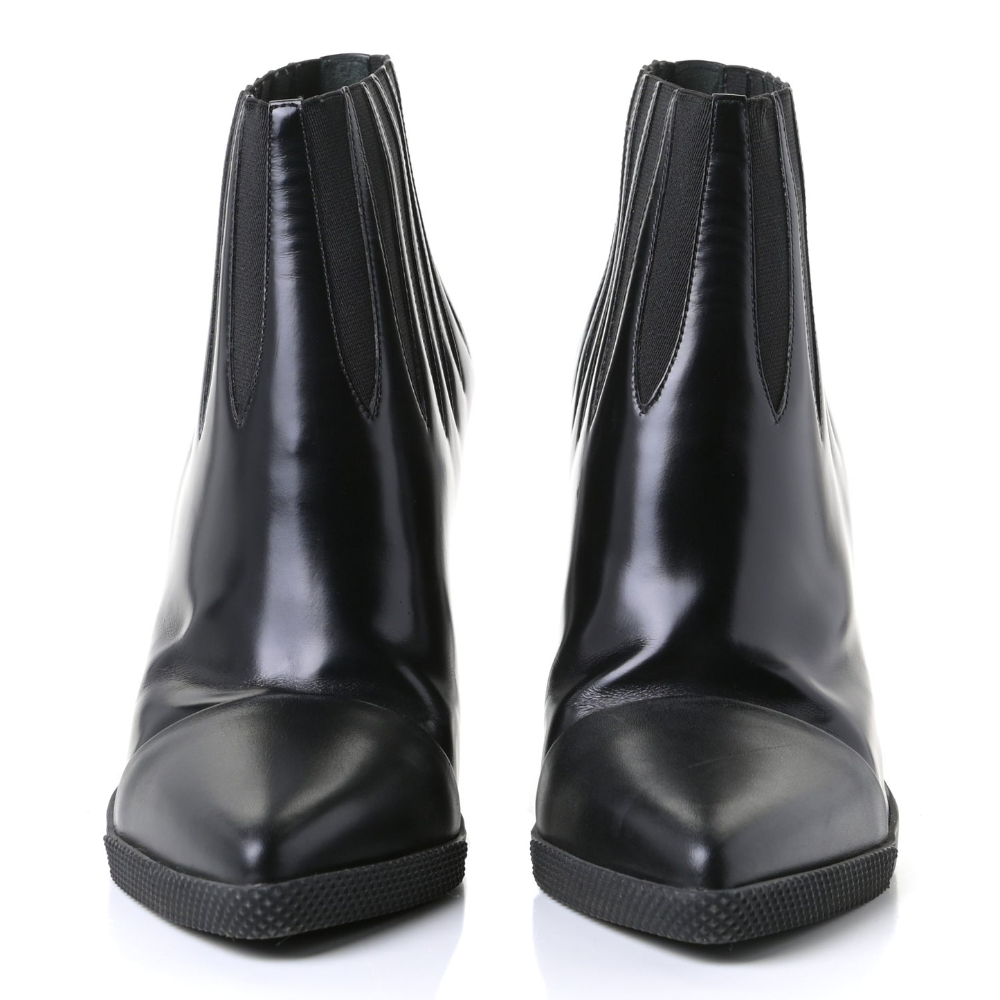 Calfskin Ankle Boots 40 Black