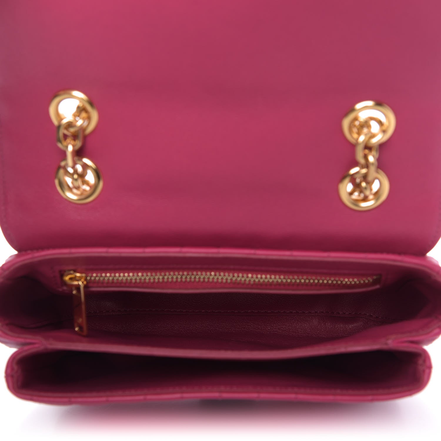 Celine Calfskin Quilted Medium C Bag Pink 6 of 10