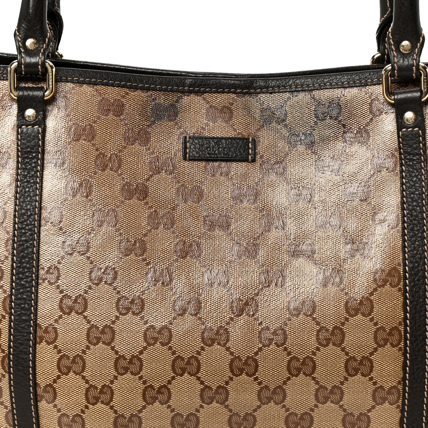 Gucci Crystal Monogram Medium Joy Tote Beige Ebony Testa Di Moro 8 of 12