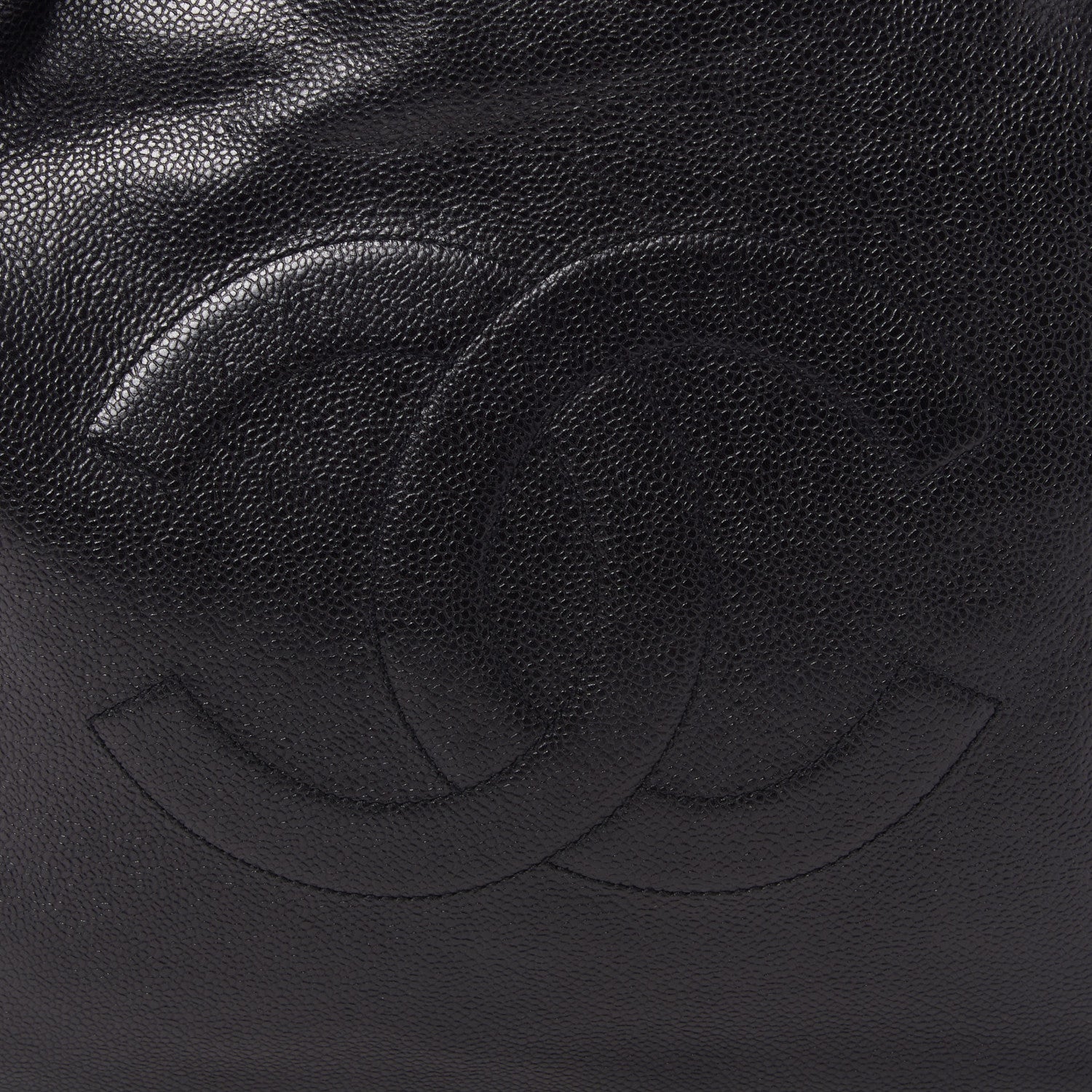 Chanel Caviar Large CC Shoulder Bag Black 8 of 10