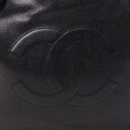 Chanel Caviar Large CC Shoulder Bag Black 8 of 10