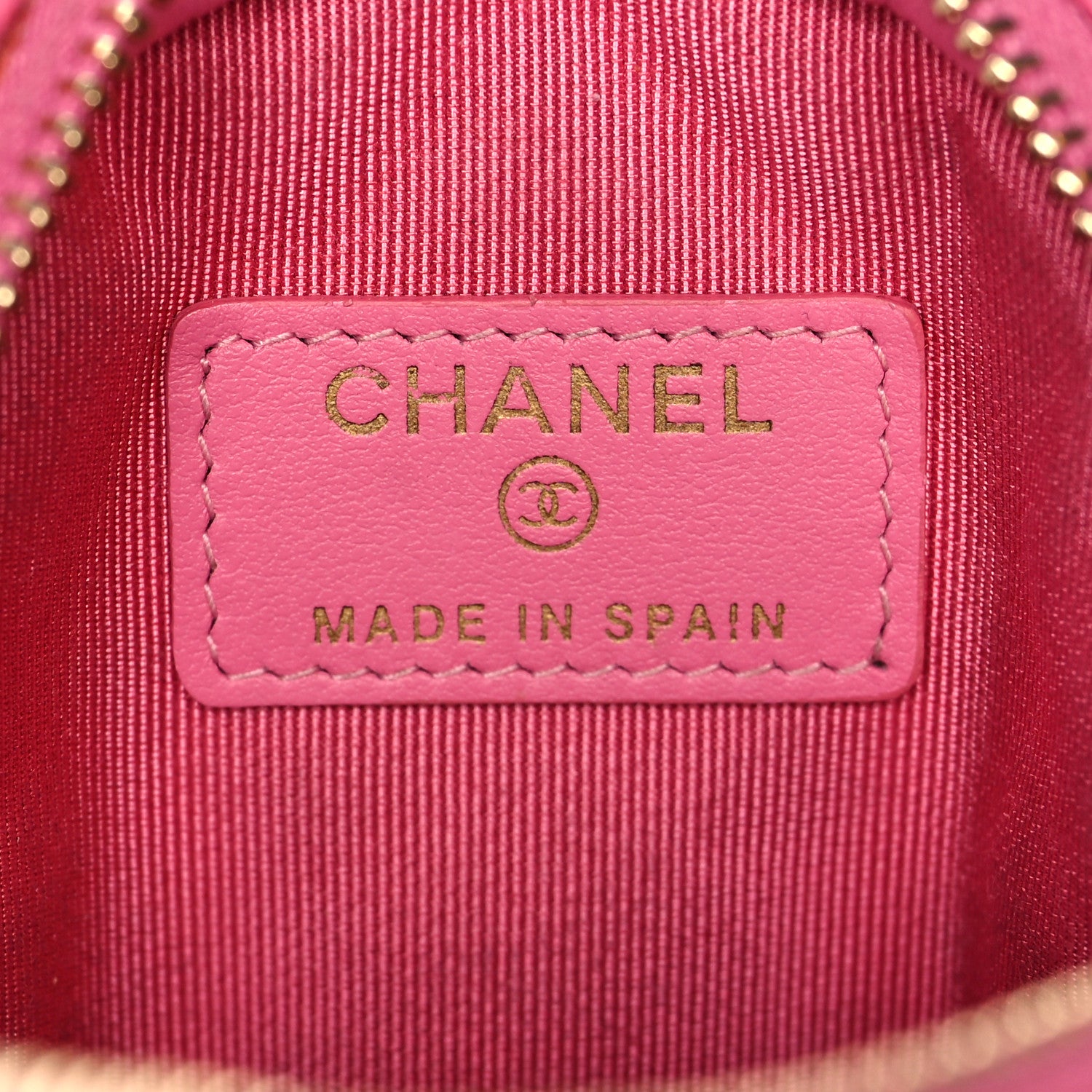Chanel Caviar Quilted Zip Around Classic Coin Purse Pink 6 of 11