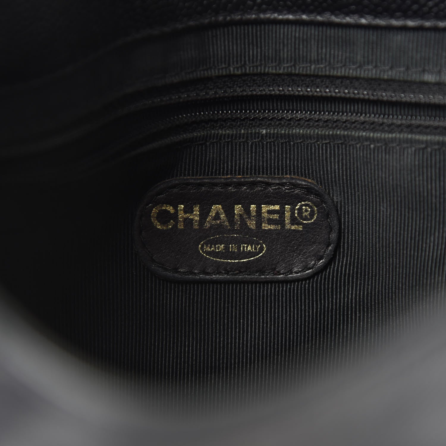 Chanel Caviar CC Shoulder Bag Black 8 of 10