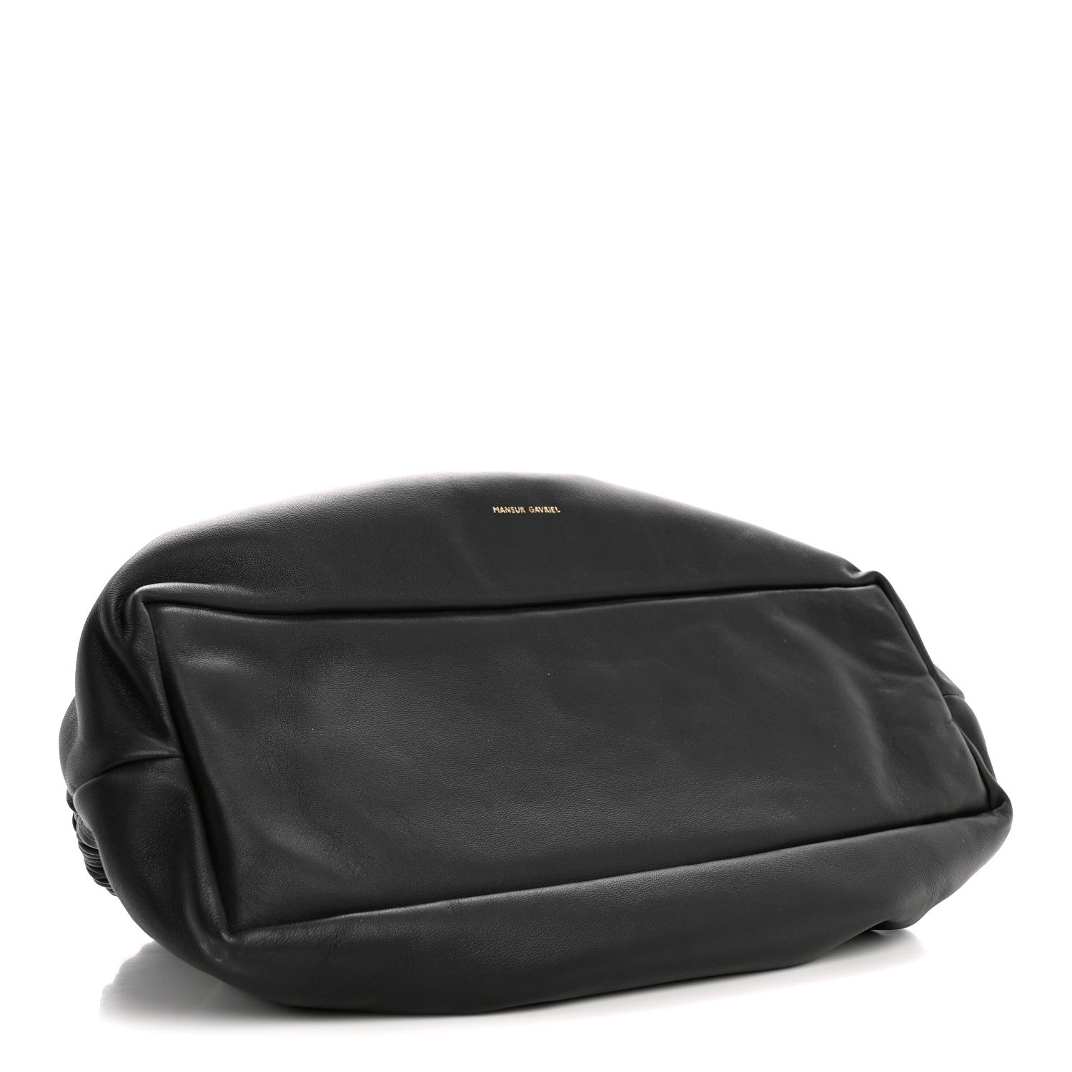 Mansur Gavriel Lambskin Cloud Clutch Black Flamma 4 of 9