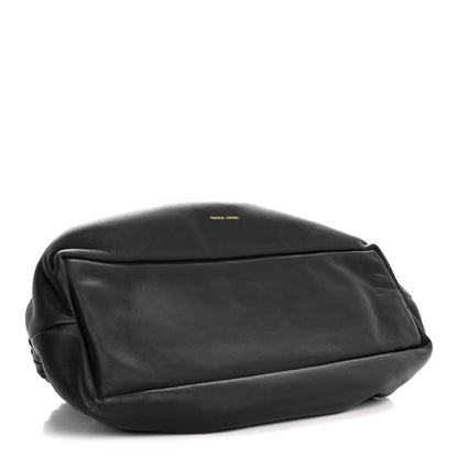 Mansur Gavriel Lambskin Cloud Clutch Black Flamma 4 of 9