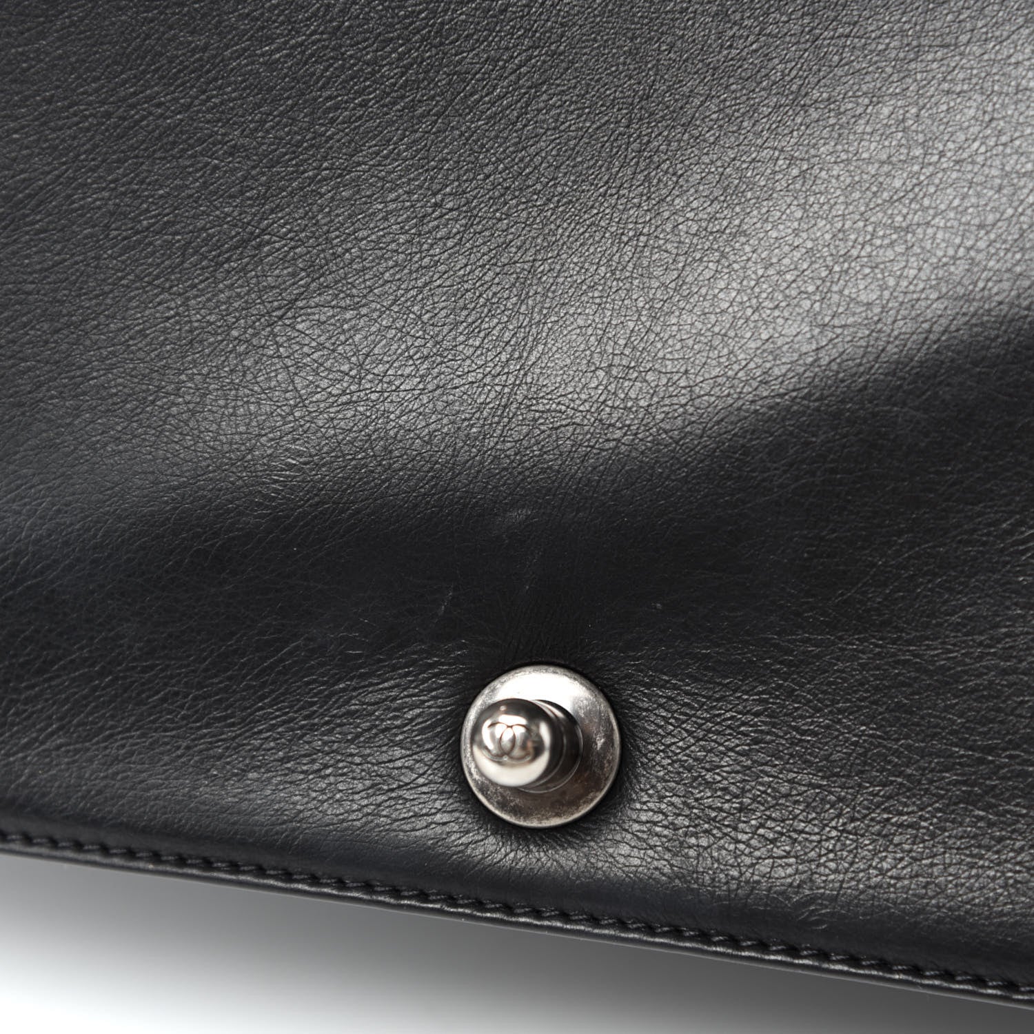 Chanel Calfskin Quilted Large Boy Flap Black 11 of 14