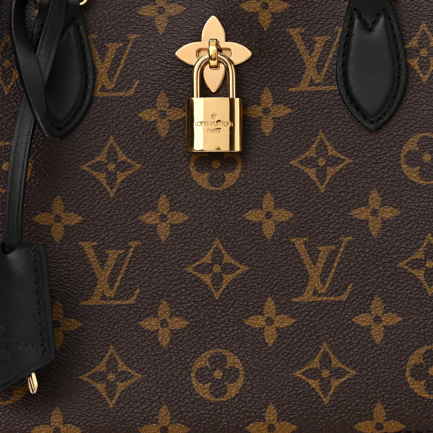 Monogram Flower Tote Black