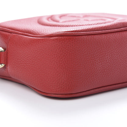Gucci Pebbled Calfskin Small Soho Disco Bag Tabasco Red 9 of 10