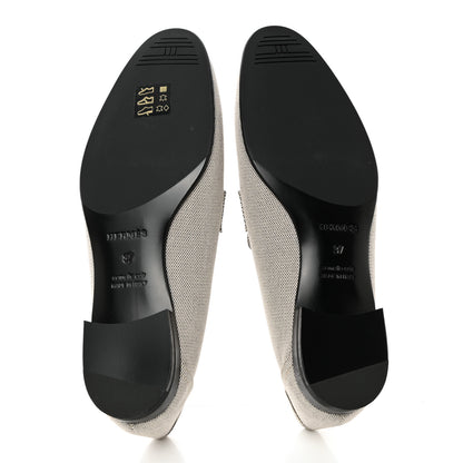 Hermes H Canvas Paris Loafers 37 Prunoir 5 of 9