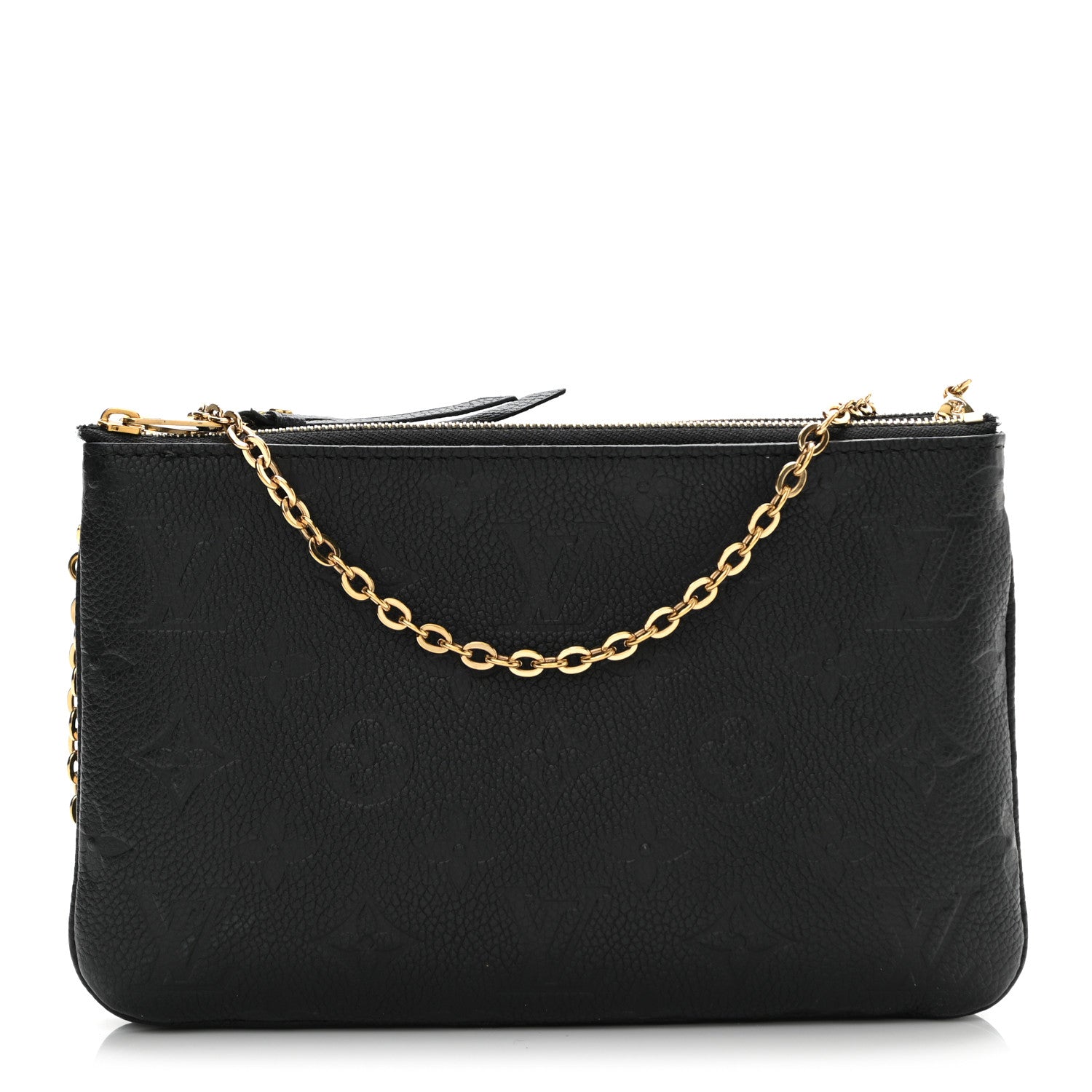 Louis Vuitton Empreinte Double Zip Pochette Black 1 of 16