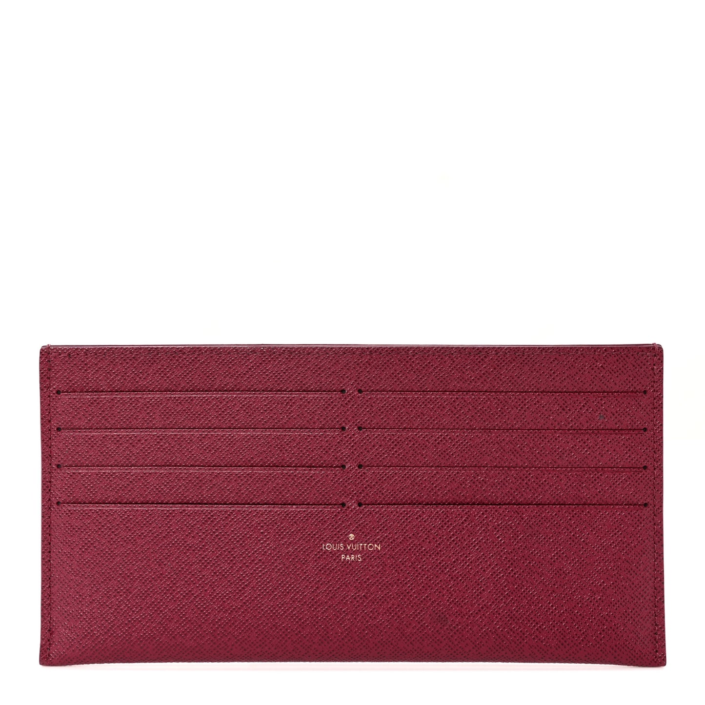Calfskin Felicie Card Holder Insert Fuchsia