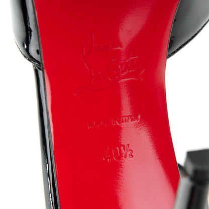 Christian Louboutin Patent Bow Senora 100 Sandals 40.5 Black 6 of 7