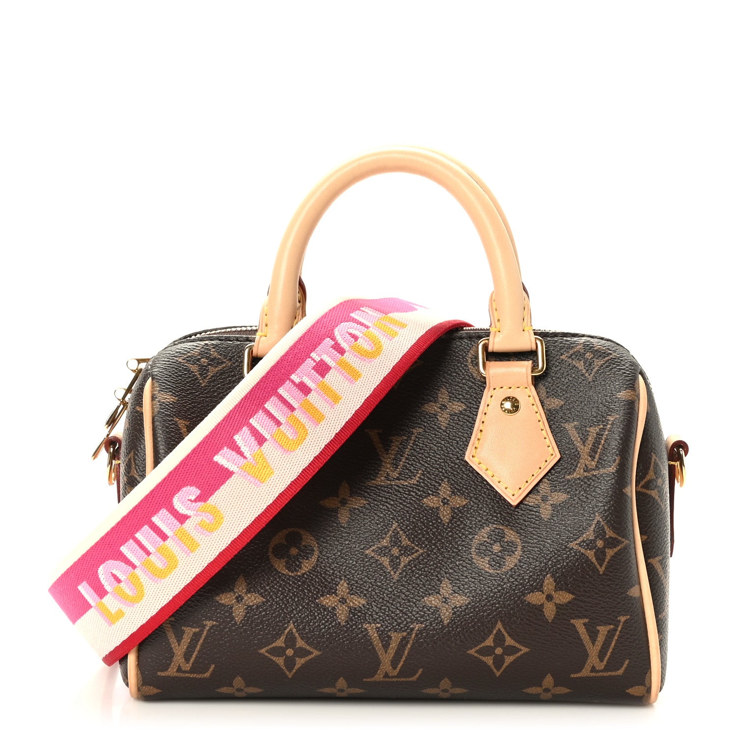 Louis Vuitton Monogram Speedy Bandouliere 20 Fuchsia 1 of 10