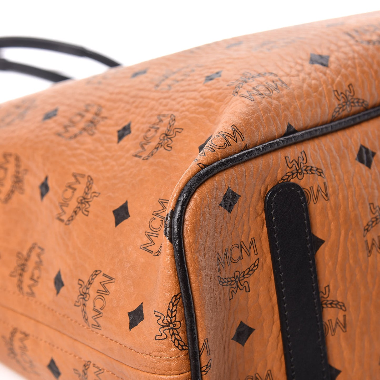 Visetos Medium Project Reversible Shopper Tote Cognac