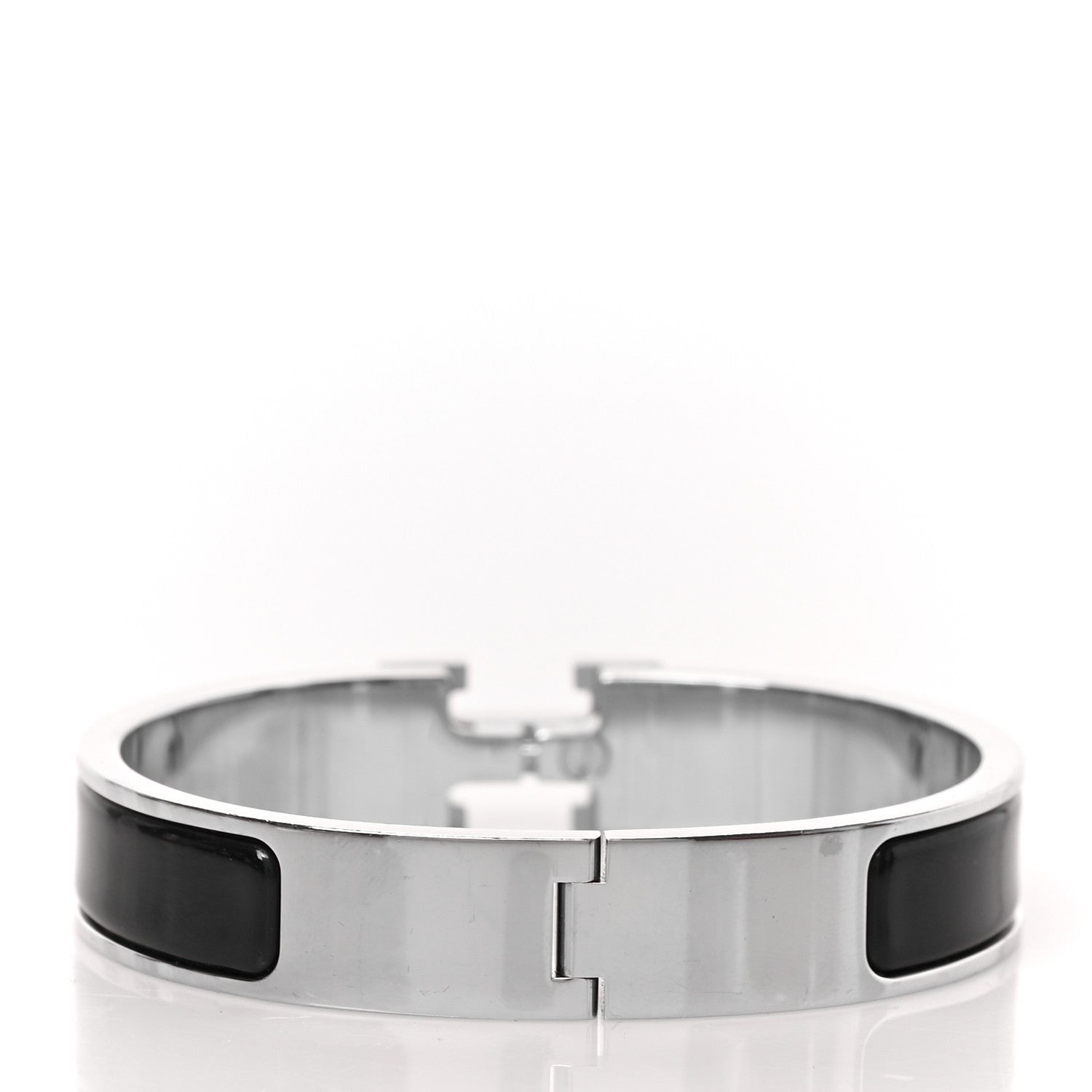 Hermes Enamel Narrow Clic Clac H Bracelet PM Black 3 of 4