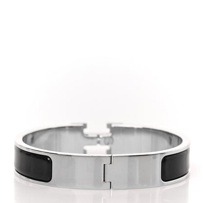 Hermes Enamel Narrow Clic Clac H Bracelet PM Black 3 of 4