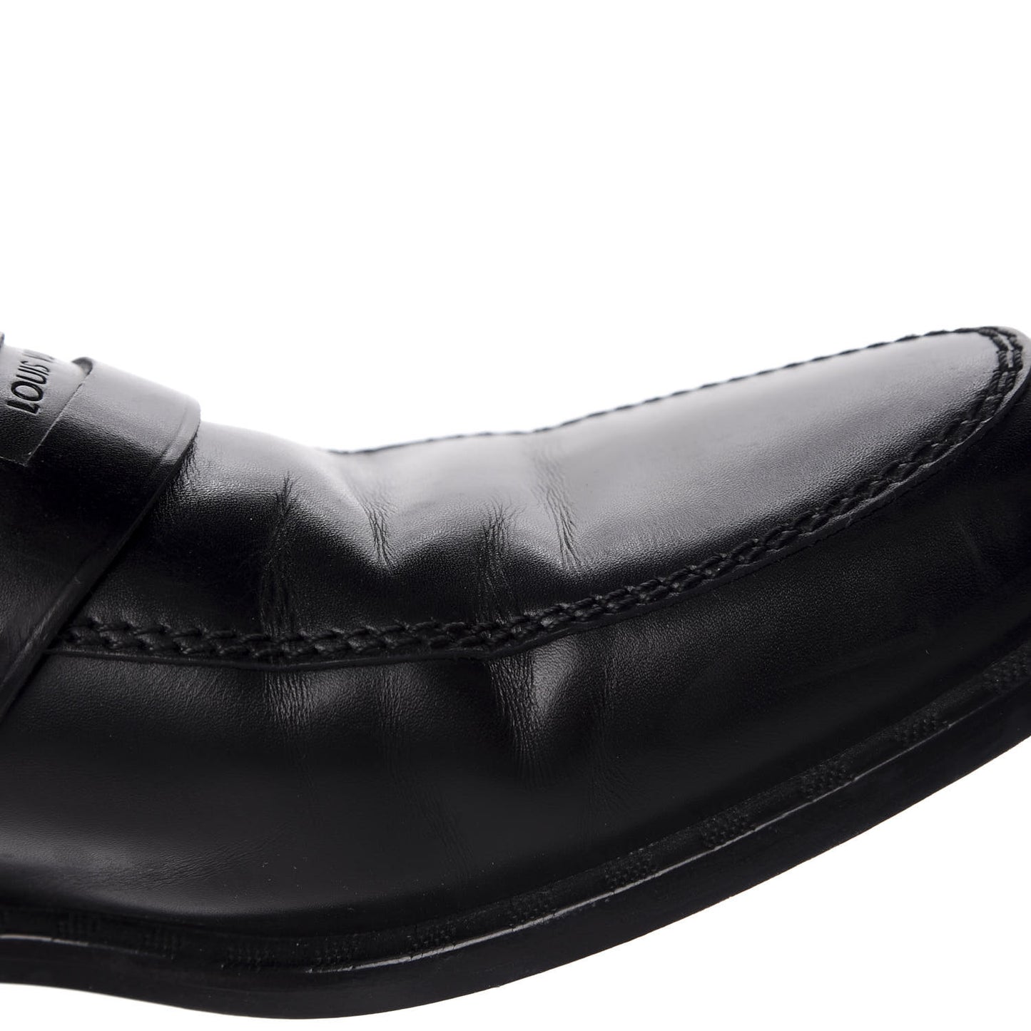 Calfskin Mens Loafers 9.5 Black