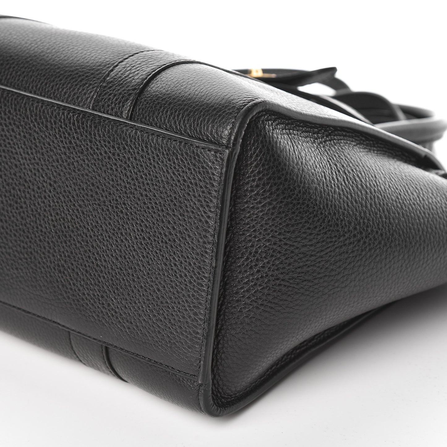 Classic Grain Small Bayswater Zip Tote Black