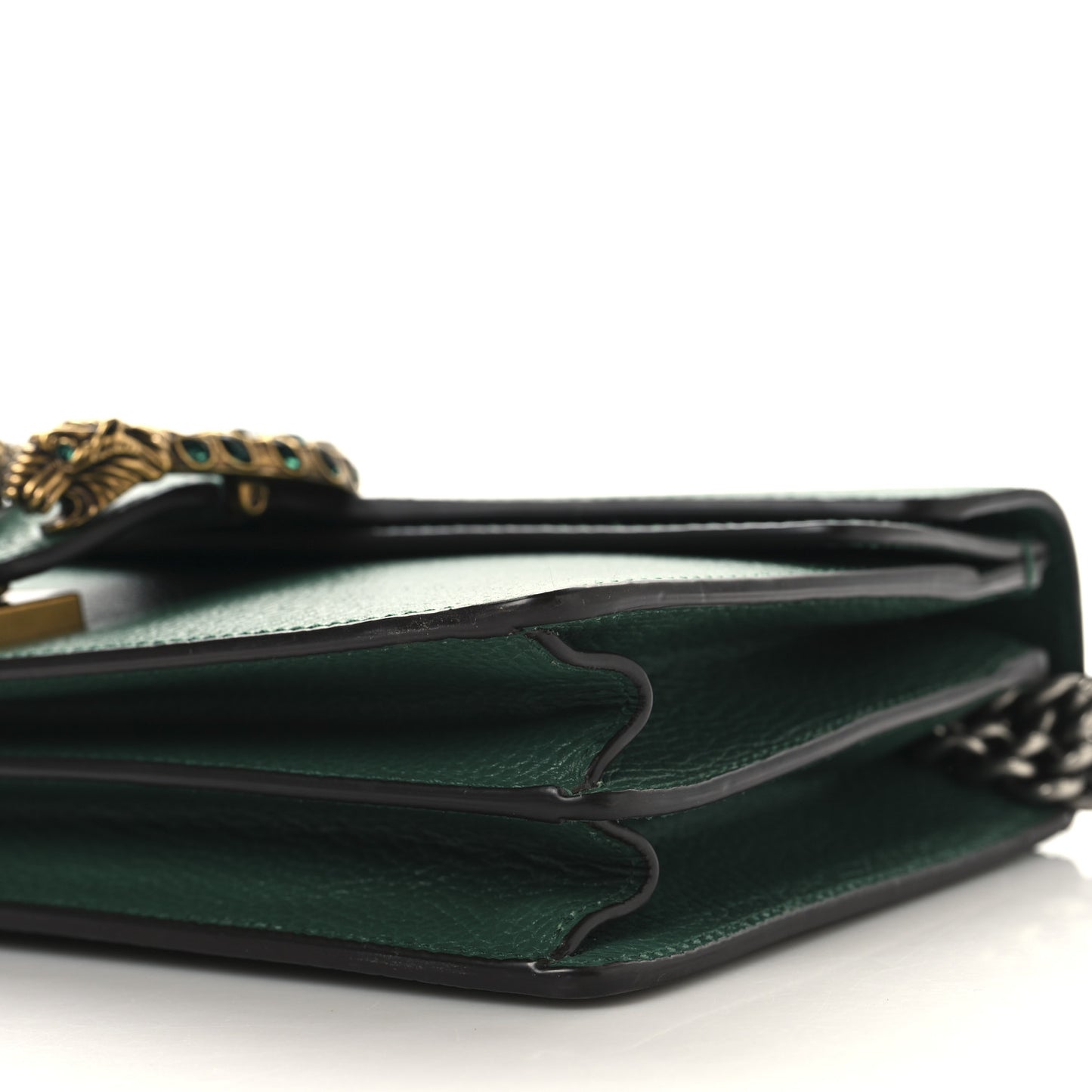Pebbled Calfskin Small Dionysus Shoulder Bag Emerald
