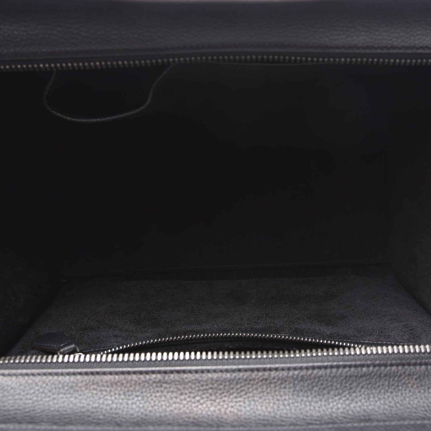 Drummed Calfskin Mini Luggage Black