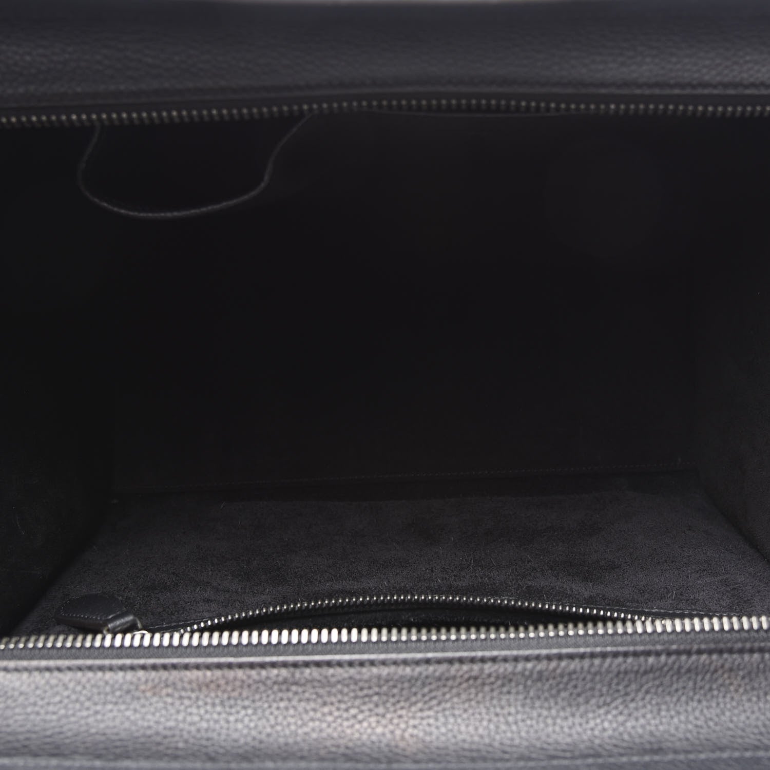 Celine Drummed Calfskin Mini Luggage Black 4 of 9
