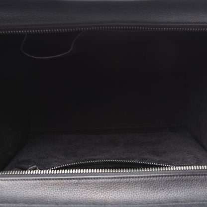 Celine Drummed Calfskin Mini Luggage Black 4 of 9