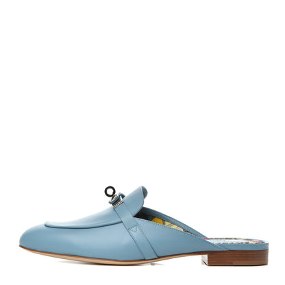 Hermes Calfskin Oz Mules 38.5 Ciel 1 of 11