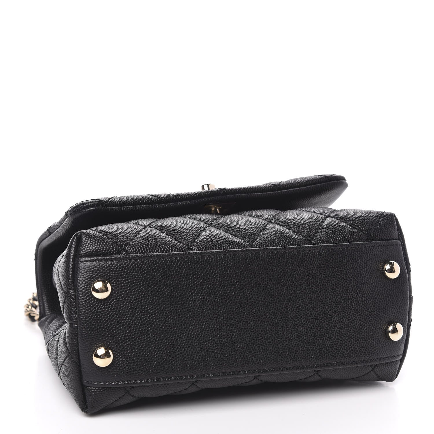 Chanel Caviar Quilted Extra Mini Coco Handle Flap Black 7 of 11
