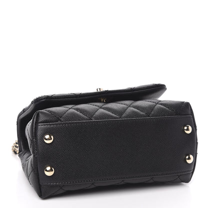 Chanel Caviar Quilted Extra Mini Coco Handle Flap Black 7 of 11