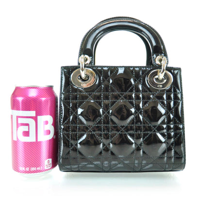 Christian Dior Patent Cannage Mini Lady Dior Black 2 of 10