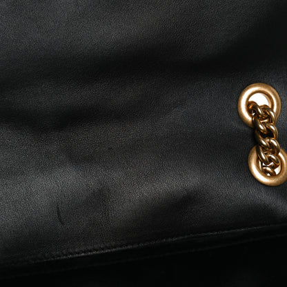 Gucci Velvet Matelasse Loved Embroidered Medium GG Marmont Shoulder Bag Black 15 of 15