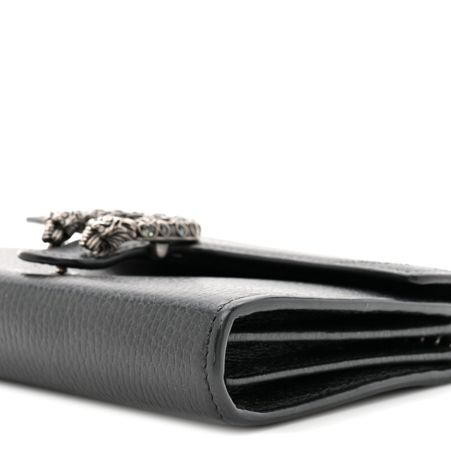 Gucci Calfskin Mini Dionysus Chain Wallet Black 11 of 16