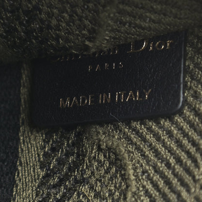 Christian Dior Canvas Embroidered Camouflage Mini Book Tote Green 6 of 11