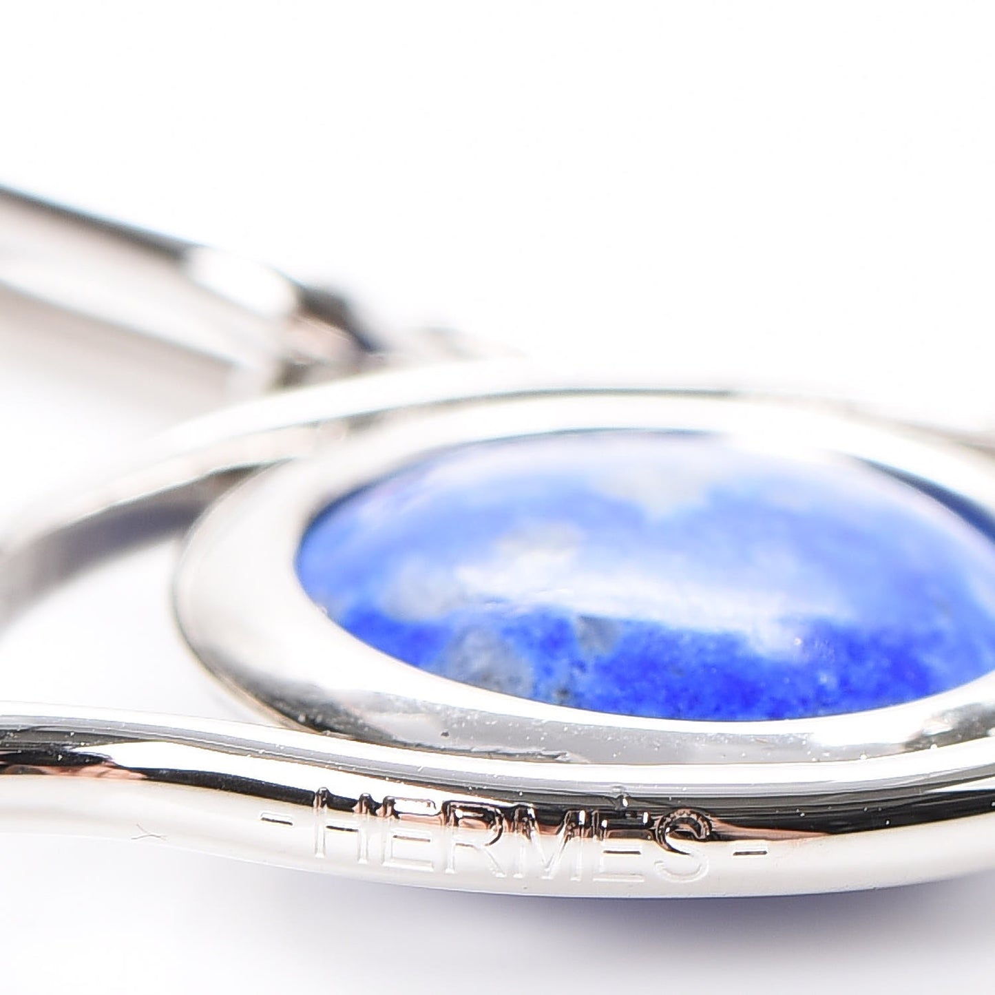 Palladium Lapis Lazuli Eye Curiosite Charm