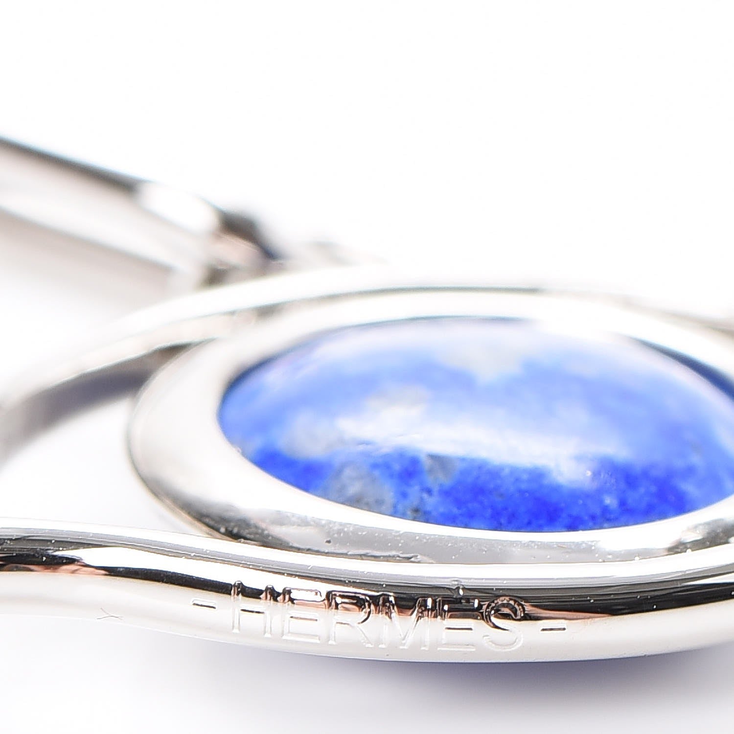 Hermes Palladium Lapis Lazuli Eye Curiosite Charm 3 of 7