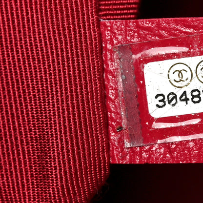 Chanel Shiny Aged Calfskin Shopping Bag Red 7 of 8