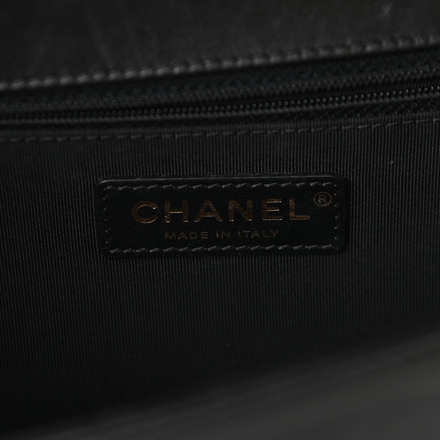 Lambskin Quilted New Medium Boy Flap Black