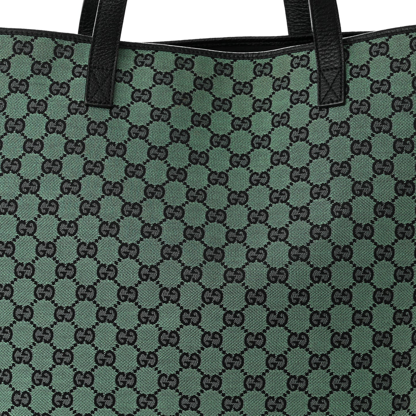 Metallic Monogram XL Shopper Tote Green