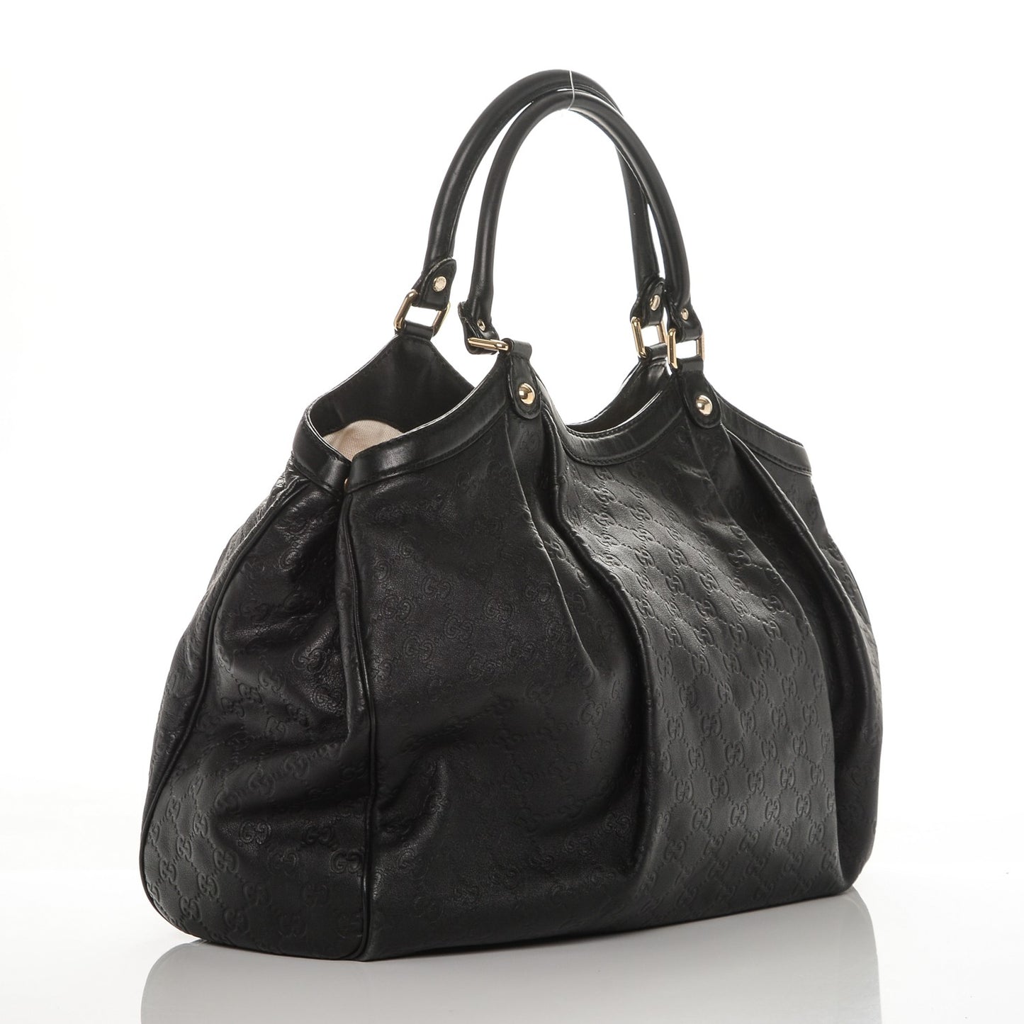 Guccissima Large Sukey Tote Black