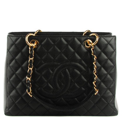Chanel Caviar Quilted Grand Shopping Tote GST Black 1 of 7